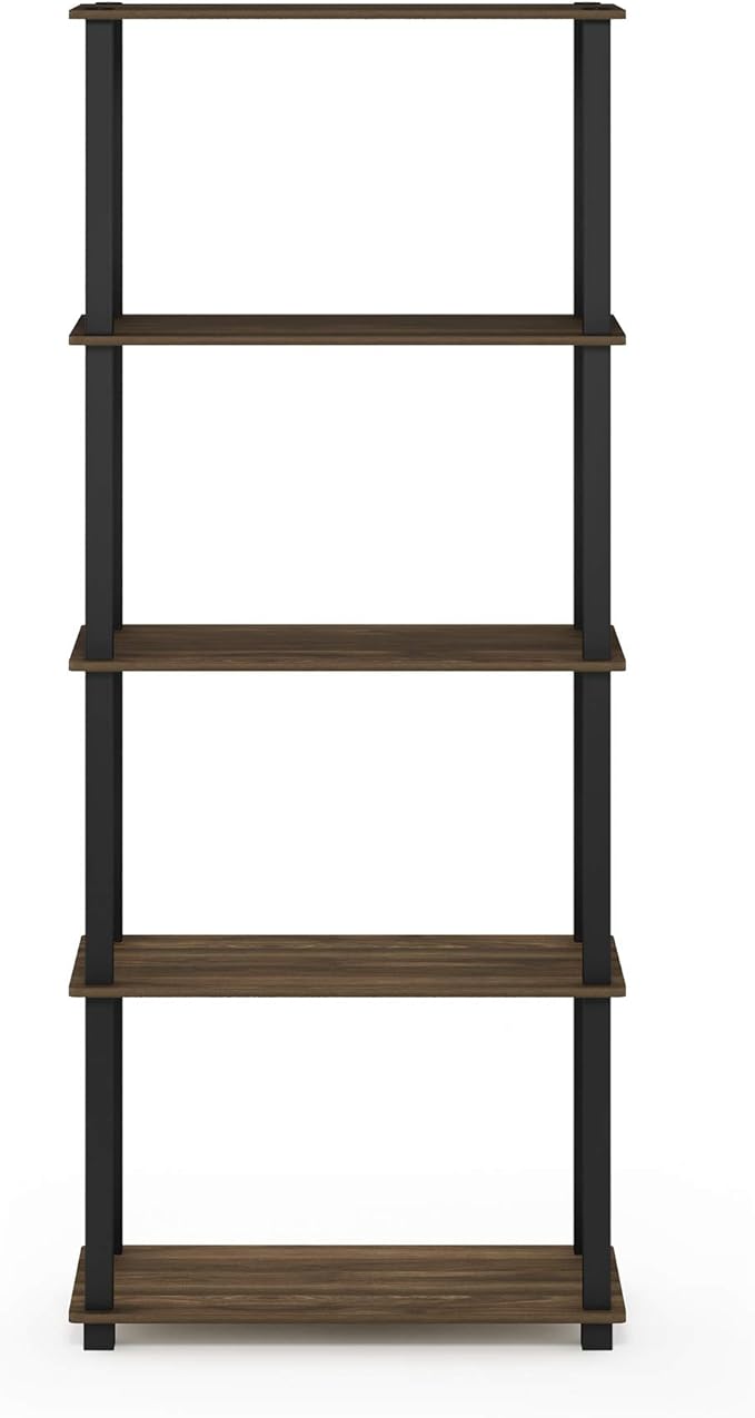 Furinno TURN-S-TUBE Book Shelf, 5-Tier Toolless Storage Shelves - Image 6