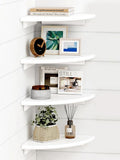 Forbena White Corner Floating Shelves by Forbena