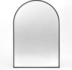Large Black Arched Mirror, Arched Top Bathroom Vanity Mirror by Minuover