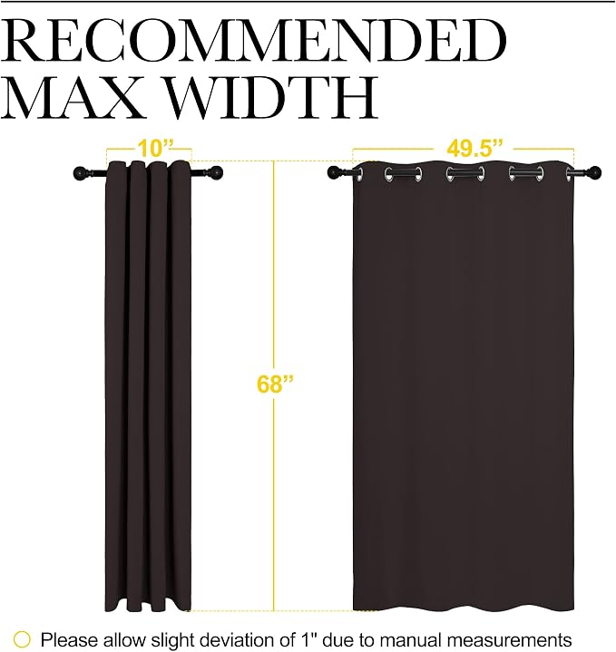 NICETOWN Blackout Curtain Panels - Image 7
