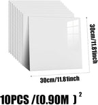 10pcs Peel and Stick Tile Shower Waterproof Marble Tiles Wall Panels, - Image 3