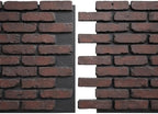 EverStone Aged Brick Faux Brick Panel, 46 7/8"W x 27"H x 1 1/4"D, Cinder Color - Image 8