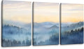 YJYart Foggy Forest Canvas Wall Art Landscape Mountain Wall Art by YJYart