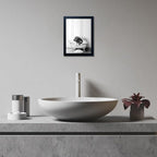 Framed Bathroom Decor Wall Art Black and White Canvas Print Cute Hippo in - Image 6