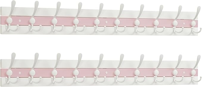 SKOLOO Coastal Coat Rack Wall Mount-38.12" Beach House Entryway Wooden Coat Hook by SKOLOO