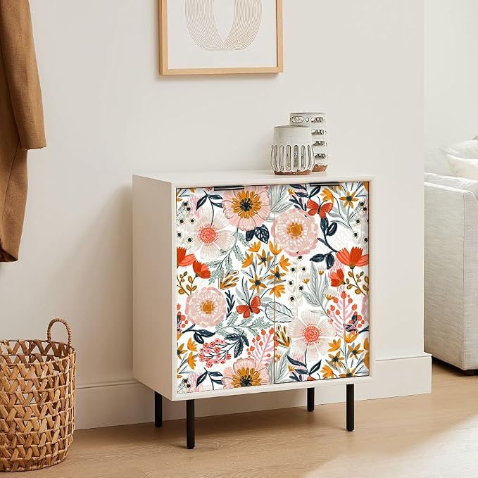 HAOKHOME Boho Peel and Stick Wallpaper Floral Wall Paper Removable - Image 6