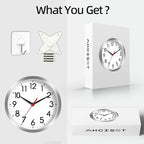 AKCISOT Wall Clock, Modern Small Wall Clocks Battery Operated 8 Inch, Silent - Image 7