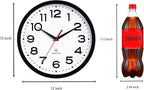 Roymnie Atomic Wall Clock 12 Inch, Modern Clock Battery Operated Classic Analog - Image 3