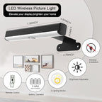 2PACK Picture Light LED Battery Operated Wall Light - Image 4