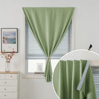 Magic Tape Blackout Curtains for Bedroom No Drillng Self Adhesive Curtains No - Image 2