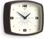 JONES CLOCKS® Movie wall Clock | Retro Rectangular Clock | 10 inch | Mocha - Image 2