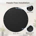 USHOWER Bathroom Mirrors for Over Sink, 30 Inch Circle Mirror - Image 6