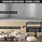 3D Wall Panels Peel and Stick – 15.74" x 236" PVC Faux Texture Wall Covering - Image 3