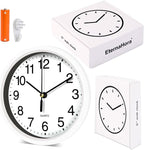 Silent Wall Clock Non Ticking, 6 Inch Wall Clocks Battery Operated, Small - Image 7