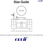 Oruii Small Round Mirror 16 inch, Small Black Circle Mirror Metal Frame - Image 9