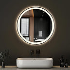 Sweetcrispy 24-Inch Round LED Bathroom Backlit Mirror by Sweetcrispy