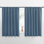NICETOWN Blackout Curtains for Bedroom, Smoky Blue, 1 Pair, 70 by 63-inch by NICETOWN