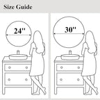 Fabuday Black Round Mirror 30 Inch - Image 7