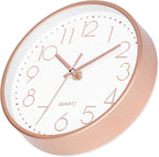 Foxtop 8 Inch Wall Clock Modern Small Wall Clocks Battery Operated Silent - Image 5