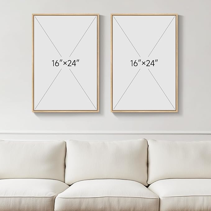 Framed Neutral Abstract Wall Art - Image 3