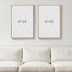 Framed Neutral Abstract Wall Art - Image 3