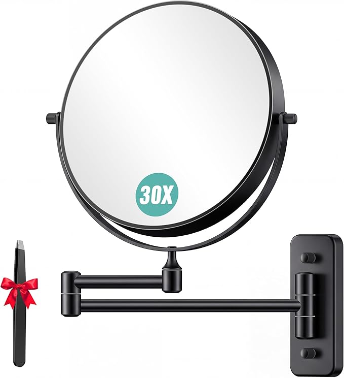 Auxmir 1X/30X Wall Mounted Makeup Mirror, Double Sided Magnifying Mirror by Auxmir