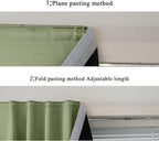 AJAZZ Self Adhesive Curtains 100% Blackout Shades Window Cover Sticky Curtain - Image 5