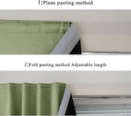 AJAZZ 100% Blackout Self Adhesive Curtains Small Window Short Temporary - Image 5