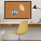 Quartet Cork Bulletin Board, Framed Corkboard, Message Board, Vision Board - Image 2