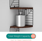Love-KANKEI Corner Shelf Wall Mount of 5 Tier, Rustic Wood Floating Shelves - Image 8