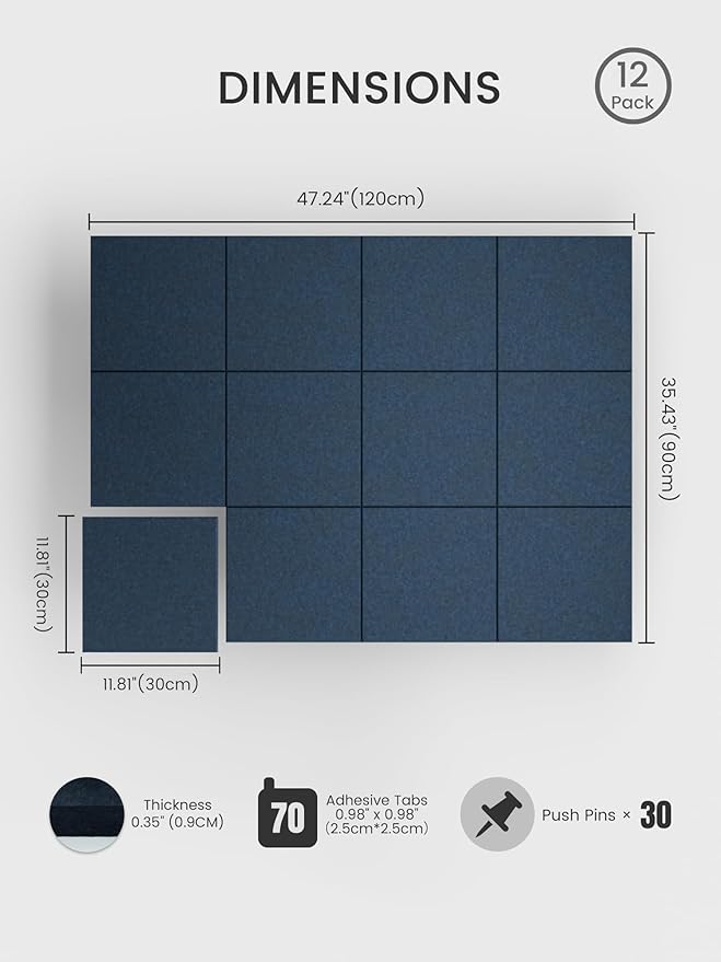 Bumusty Large Cork Board 48" x 36" Alternative - Image 2
