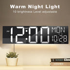 JALL 30" Large Digital Wall Mount Clock - Image 8