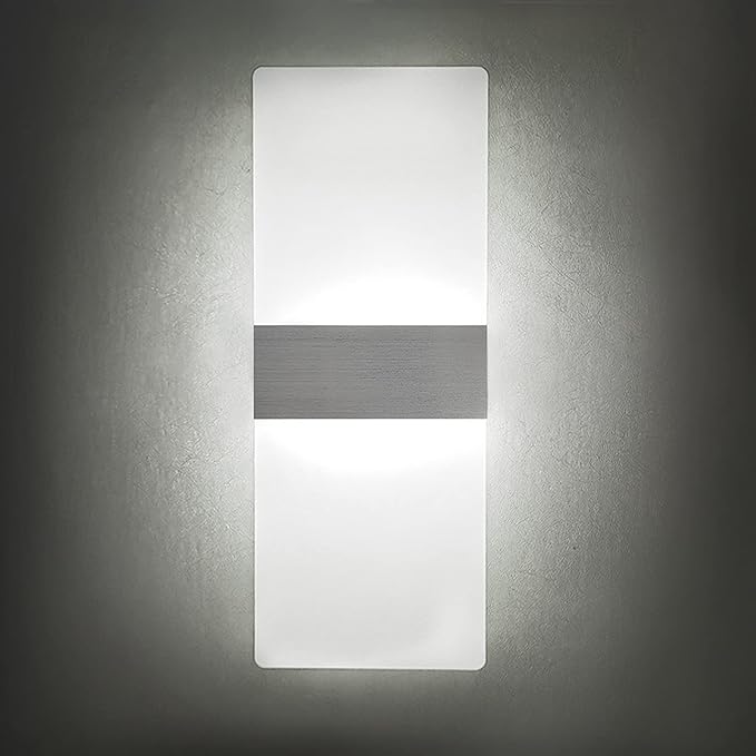 KICAAO Modern Wall Sconces 4 Pack, Led Wall Light 10w, Wall Sconce Up Downlight - Image 2