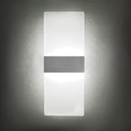 KICAAO Modern Wall Sconces Set of Two, Led Wall Light 10w, 6000k White Light Up - Image 2