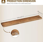 RALGEND Floating Shelves for Wall, 1.5" Thick Wall Shelf Set of 3 - Image 3