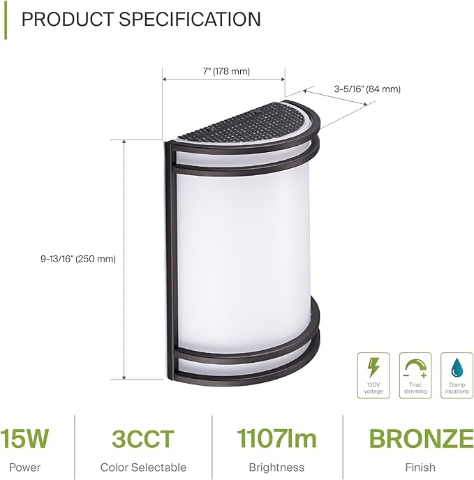 ASD LED Indoor Wall Mount Light Fixture - Image 2