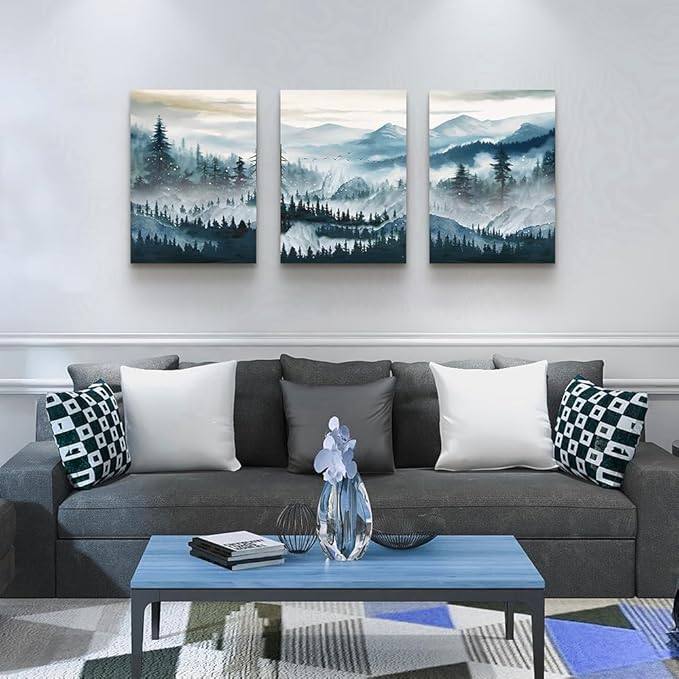 MHARTK66 Mountain Landscape Wall Art - Image 3