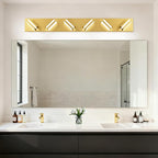 IZORRO LED Modern Bathroom Lights Fixtures, Brushed Glod Acrylic Wall Lighting - Image 7