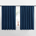 NICETOWN Blackout Curtains for Bedroom, Moroccan Blue, 1 Pair, 62 by 63-inch by NICETOWN