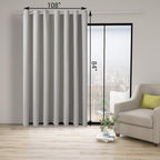 BONZER Room Divider Curtain Total Privacy Wall Wide Grommet Room Darkening - Image 3