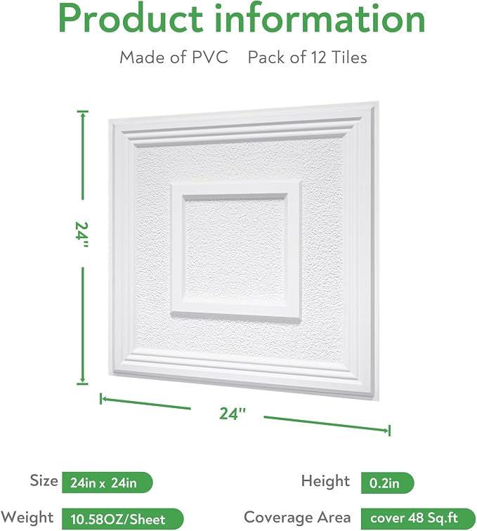 STICKGOO PVC Ceiling Tiles - Image 3