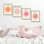NCYEL 4 colorful abstract halo posters angel number positive energy - Image 3