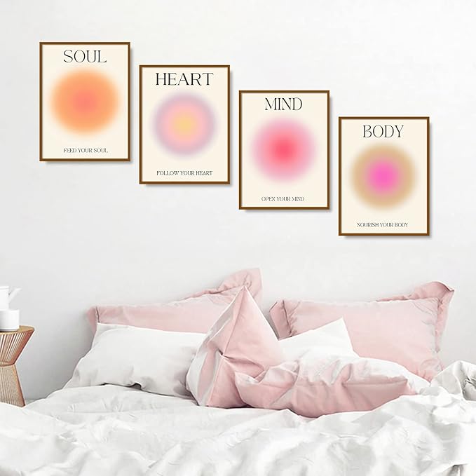 NCYEL 4 colorful abstract halo posters angel number positive energy - Image 7