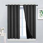 Yakamok 100% Blackout Curtains, 2 Thick Layers Thermal Insulated Total Blackout by Yakamok
