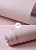 Cohoo Home Silk Pink Wallpaper Peel and Stick Contact Paper Pink Textured Silk - Image 7