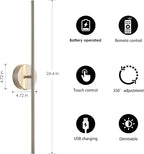 KARTOOSH Battery Operated Wall Sconces - Image 5