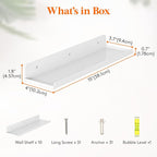 Lifewit Floating Shelves for Bathroom, Acrylic Wall Organizer for Perfume - Image 3