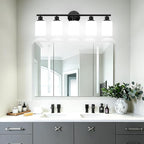 5-Light Bathroom Light Fixtures, Bathroom Wall Lamp, - Image 6