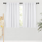 RYB HOME Small Curtains for Bedroom, Window Shades Thermal Insulating Privacy by RYBHOME