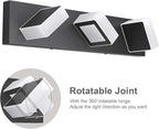 Ralbay 3 Light Dimmable Bathroom Vanity Light LED Modern Matte Black Vanity - Image 3